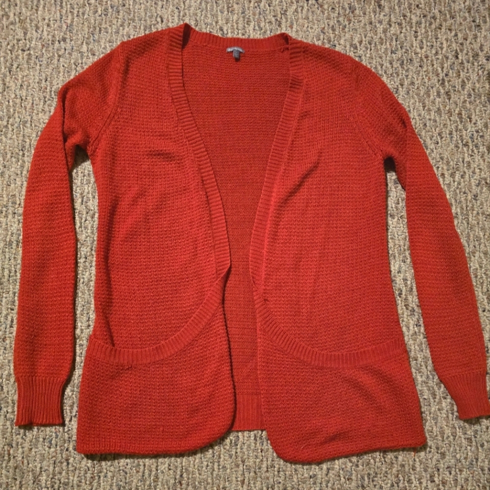 Charlotte Russe Red Cardigan With Pockets